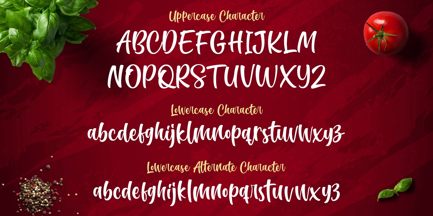 Beispiel einer Sugar Charm-Schriftart #3